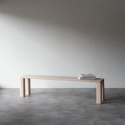 Corner Bar large natural ash bench